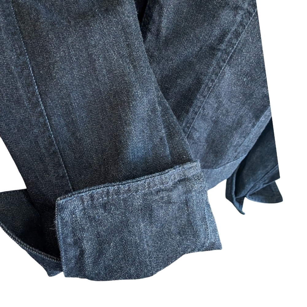 Talbots Dark Blue Jean Jacket Size 14 - Picture 12 of 13